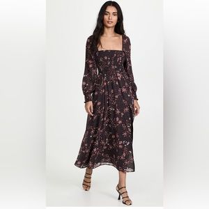 opt Classic Smocked Maxi Dress NWT